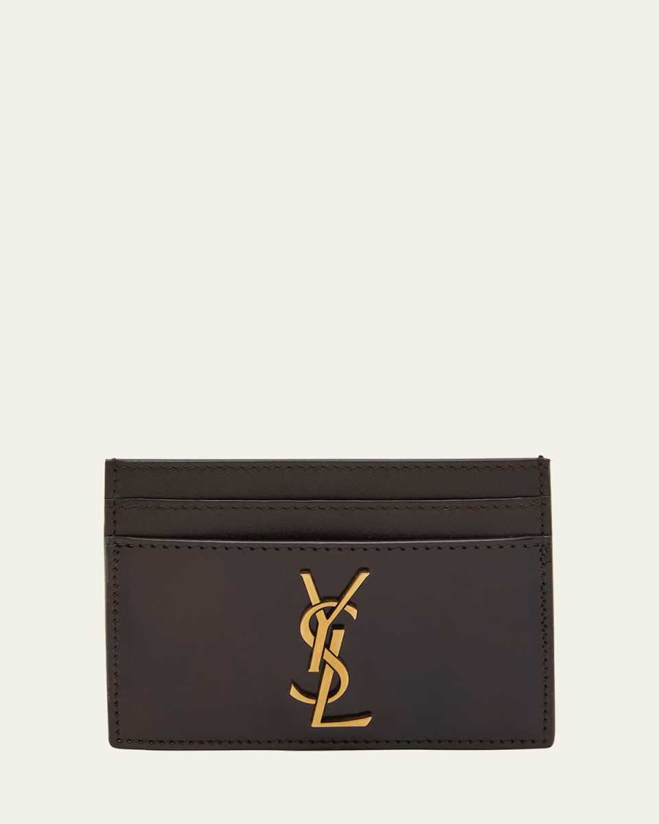 YSL Monogram Card Case in Patent Leather